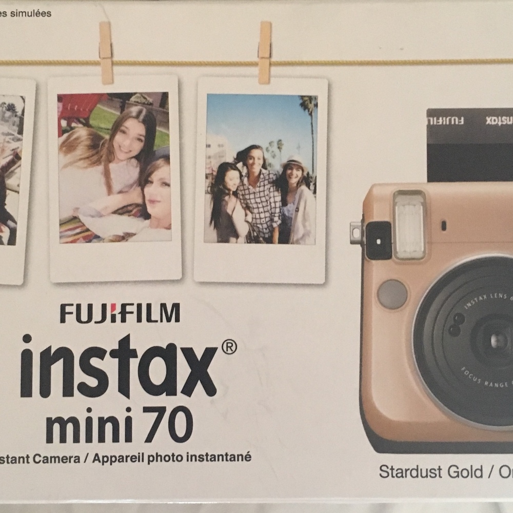 Fuji Film Instax Mini 70 (Stardust Gold color)